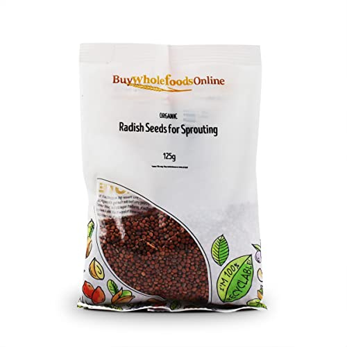 Organic Radish Seeds for Sprouting 125g (BWFO)