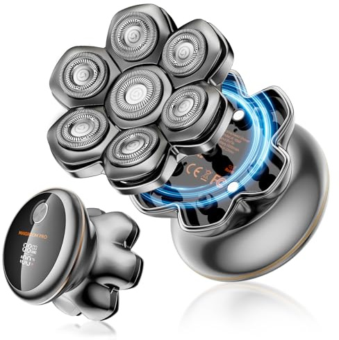 MAXGROOM PRO 7D Rotary Head Shaver for Bald Men, Waterproof Electric Shaver