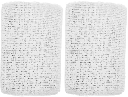 STOBAZA 2 Rollos Rollos de Vendaje de Escayola para Modelado Artístico y Manualidades, Material Resistente para Esculturas y Moldes Corporales
