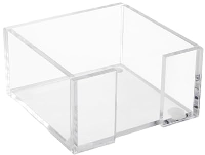 Scatola per appunti adesivi, organizer portatile in acrilico trasparente, porta foglietti adesivi da scrivania, per ufficio, casa, tavolo, camera da , aula, scuola, università, dormitorio per