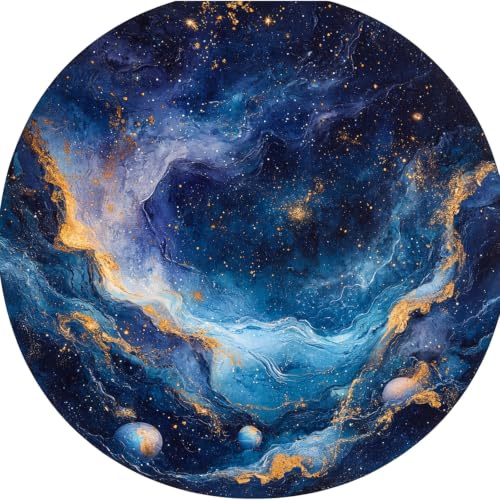 Sottopiatto Tondo 34 cm Surreale Vortice Cosmico | Tovaglietta Americana Lavabile | Sottopiatti Eleganti da Tavola | Idea Regalo | Stampa UV su PETG Alimentare, Legno HDF, Sughero, Made in Italy