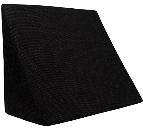 Formalind - Das Fantastische XL Keilkissen 60x50x30cm - Formstabiles XL Lesekissen für Bett & Couch. Lesekissen mit abnehmbarem & waschbarem Bezug. Vielfältiges Reflux Kissen. Schwarz