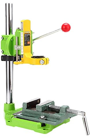 Floor Drill Press stand with cast iron vise/Rotary Tool Workstation Drill Press Work Station/Stand Table for Drill Workbench Repair,Drill Press Table,Table Top Drill Press90° Rotating Fixed Frame