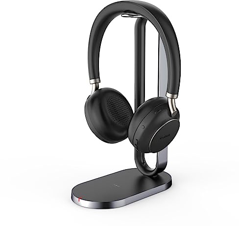 Yealink BH76 Casque Sans fil Arceau Appels/Musique USB Type-A Bluetooth Socle de chargement Gris clair