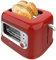 Cecotec Tostadora Vertical con 2 Ranuras Anchas y Ventana Control RetroVision Red. 700W, Diseño Retro, Cubierta Antipolvo, Apagado y Pop-up Automático, 5 Niveles de Potencia, Rojo