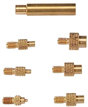 Wärmeset Einsatzspitzen, M2 M2.5 M3 M4 M5 M6 1/4 Zoll M8 936 Universal Lötkolbenspitzen Lötspitzen Messing von Angesicht zu Angesicht Einfach zu benutzen 3D gedruckte Teile