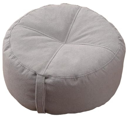 Sharplace Round Floor Pillow Floor Seating Cushion Thick Comfortable Floor Cushion Pad Meditation Floor Pillow for Chair Sofa Playroom, Gray