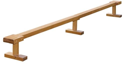 Schwebebalken Balance-Übungsbalken Für Mädchen Jungen Kleine Turner, Balken Aus Holz Mit Abnehmbaren Beinen/Boden, Schule Kindergarten Zuhause Gymnastik-Trainingsgeräte(L-300cm/9.8ft W-10cm/3.9)