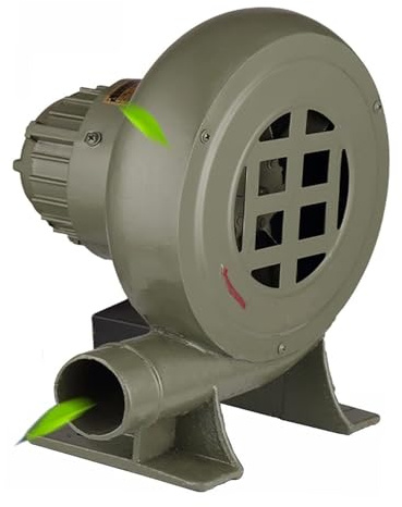 220V Soffiatore Elettrico - Soffiatore Per Barbecue Ventilatore Centrifugo, Ventole A Filo Di Rame, Soffiatore Per Forgia A Carbone A Basso Rumore, Per Campeggio/Picnic/attività All'aperto(80W)
