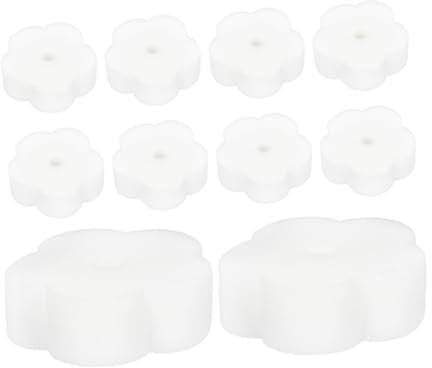 MOBUTOFU 10pcs Oil Absorbing Sponge Pool Filter Replacement Flower Shaped Sponge Oil Absorber for Swimming Pool Maintenance and Cleanup