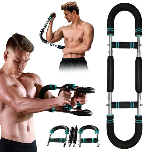 LTFIOON Twister Armtrainer - Ejercitador de Brazos Ajustable 30KG/40KG, Equipo Fitness Portátil con Muelle para Casa/Oficina/Viajes - Tonifica Pecho, Brazos y Hombros en 10 Minutos Diarios (50-60 kg)