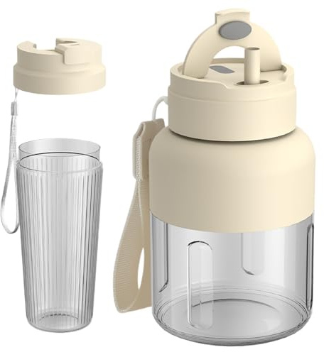 Juicer Personal - Mini Blender, fabricante de jugos eléctricos | Pequeño batido de frutas Extractor de cocina portátil Mezclador de cocina para adultos hombres Familia Gimnasio Viaje REGALO CAMPIR