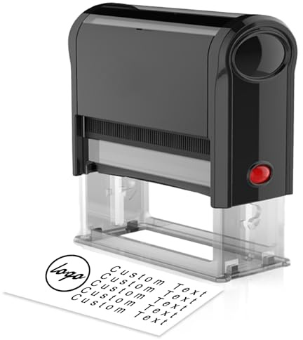 Sellos Personalizados,Sello Personalizado,CuñO Personalizado,Sello Personalizado Logo,Sellos Caucho Personalizados -Rectangular,5 TamañOs, 9 Colores De Tinta Y 8 Fuentes, MáXimo 5 LíNeas