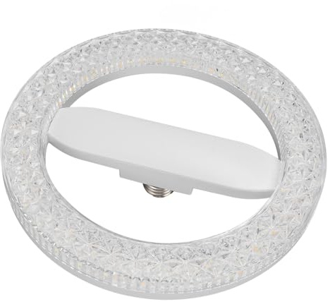 Ausla Bombilla LED 24W E27 E26, Bombilla Redonda ABS con 3 Temperaturas de Color, Reemplazo LED de bajo Consumo para Luces de Techo Lámparas de Mesa Lámparas de Mesa