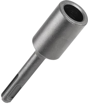 CPROSP Cincel para Colocación de Picas de Toma a Tierra SDS PLUS | Ø Interior 16,5 mm x Ø Exterior 25 mm x 100 mm Longitud; Hincador de Clavos de Tierra