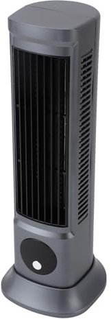OVAQUIXI Ventilador de Torre sin Aspas, Potente y Silencioso, Mesa de Escritorio USB de 3 Velocidades para Dormitorio de Oficina en Casa, Gris