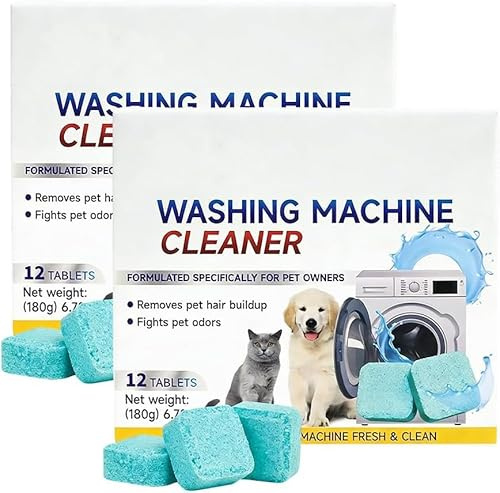2026 Lot de 12 nettoyants pour machine à laver, nettoyage hygiénique, convient pour l'élimination du calcaire et le nettoyage en profondeur
