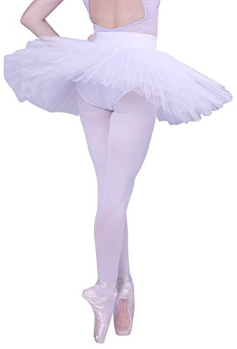 WOOSUN Professioneller Ballett-Rock für Damen, 5-lagig, hart, Organdy-Platte, Tanz, Pfannkuchen, Tutus
