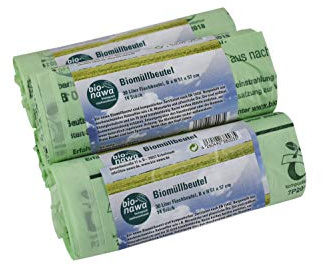 bio-nawa Lot de 70 sacs poubelle biologiques 30 l
