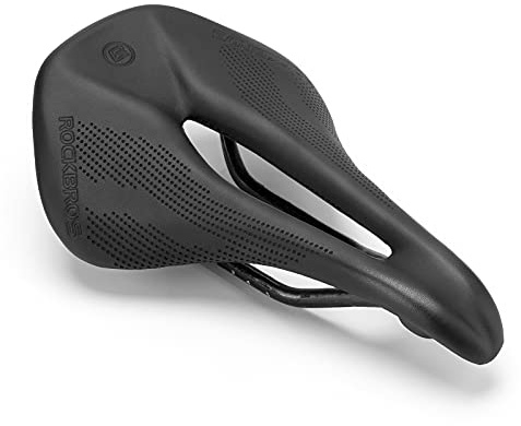 ROCKBROS Bike Seat Lightweight Carbon Fiber Bike Saddle Comfortable Road Bike Seat Bicycle Accessories for Men Women Pneumatic Cycling Saddle Cushion Shock Absorbing for Road MTB Mountain Bikes