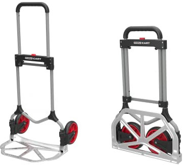 Magnacart Faltbare Sackkarre - Tragfähigkeit bis zu 90KG - Transportwagen - 50 x 45 x 98 CM - Leichtes Aluminium