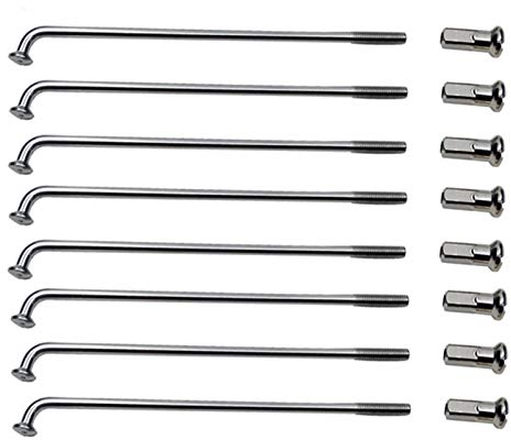 Fahrradspeichen Fahrrad Speichen 20 stücke benutzerdefinierte 4,0mm runde fahrrad sprach gerade pull speichenradius strick nadel spleißer j-bent speichen für motorrad elektrisch 489 ( Color : J bent )