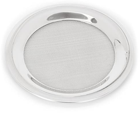 NKLaus Pantalla de Ahumado de Acero Inoxidable de 10 cm de Plata Accesorios de Ahumado Placas de Ahumado 2651