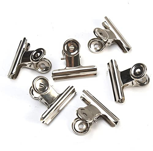 20 Stück kleine Verschlussclips Metall | 30mm Tüten Clips | Brief Klammern aus Edelstahl mit starker Federkraft | Lebensmittelbeutel Verschlussklammern | Metallklemmen für ein luftdichtes Abschließen