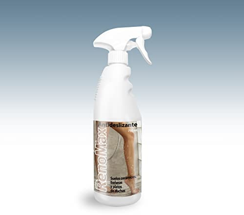 Renomax - Spray Antideslizante Ducha | Antideslizante Bañera Spray Eficaz contra Resbalones en Superficies Lisas y Húmedas | Fácil de Aplicar, Resistente, Transparente | 400ml
