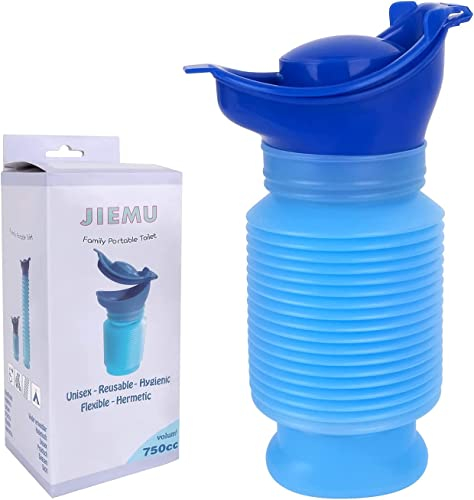 Emergency Urinal, Portable Shrinkable Urinal Reusable Shrinkable Camping Male Female Outdoor Travel Personal Mobile Toilet Potty Urine Bottle for Men Adult Ladies Traffic Jam Travel Queuing