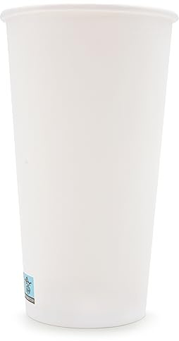 Wellsamed WELLSACUP 1000 Pappbecher 440 ml Weiß, geeignet für Heißgetränke, Coffee to Go, Business, Veranstaltungen, Party