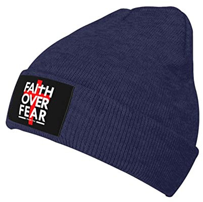 934 Herren Damen Sportmütze Glaube Über Angst, Bibelvers, Christentum Chemo Hut Weich Slouchy Beanie Mütze Bequeme Beanie Mütze Für Skifahren Laufen Outdoor