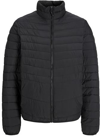 JACK & JONES Jjestate Packable-Tampón Collar Noos Chaqueta Acolchada, Negro, S para Hombre