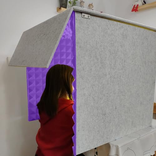 Tragbare Gesangskabine, Isolationskabine, Schallschutzabdeckung, Schallschutzabdeckung, selbstgemachte Schallaufnahme, Gesangskabine, Vocal Sound Absorbing Shield, für Studio-Schreibtisch,
