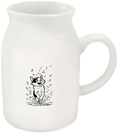 Azeeda 300ml 'Turkish Van Kedisi Cat' Ceramic Milk Jug (MJ00015358)