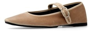 Vanessa Sabrina Mary Jane Terciopelo Mujer - 39, Beige