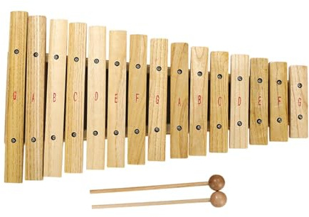 Amagogo Xylophon für Kinder, Baby-Percussion-Set, Motorik-Koordination, pädagogisches Hand-Percussion, tragbares Montessori-Spielzeug, 15