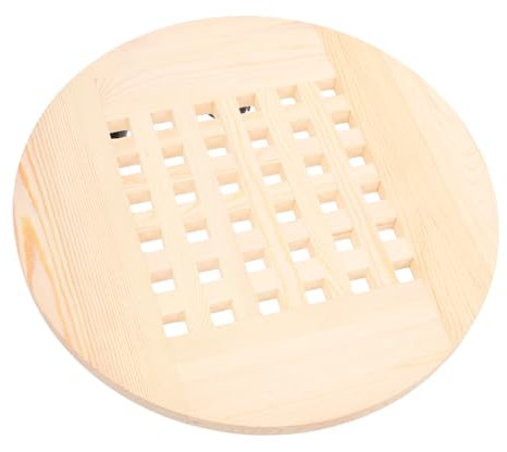 Hemobllo Supporto per Fioriera Moderno con Ruote Girevoli Robusto Supporto in Legno per Vasi di Fiori