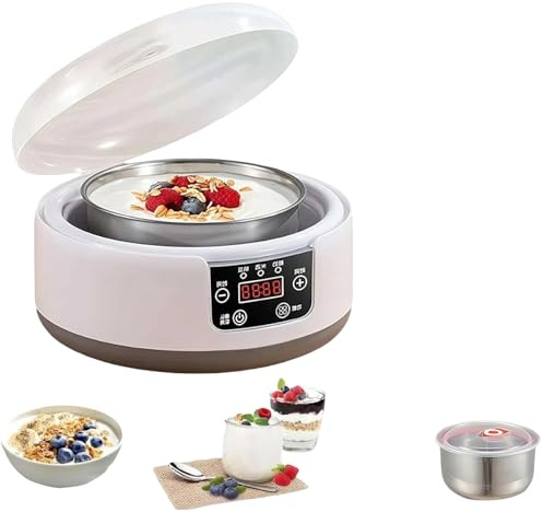 AXVWCTB Yogurt Machine with Adjustable Temperature and Time Control,2025 New Automatic 1.2L Multi-Function Yogurt Maker,Yogurt Motor,Electric Yogurt Machine with LCD Display