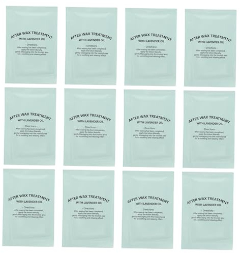 NIYANGLE Lingettes À L'Huile Post-Cire 20 Pièces Tampons Nettoyants Doux 7.50X5.00Cm Éliminent Résidus De Cire Réduisent Rougeurs Soin Après Épilation Usage Quotidien Et Voyage