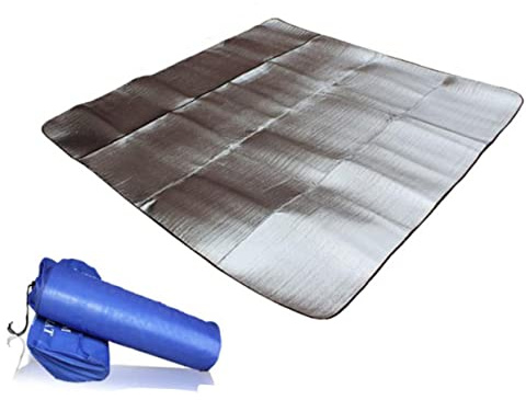 UTHCLO Isomatte aus Aluminiumfolie und Eva Faltbar Feuchtigkeitsbeständig Leicht und Tragbar für Camping und Picknick Zufällige Farbe