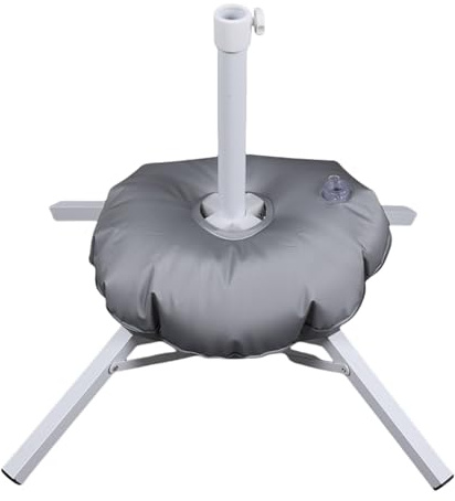 Base de refugio solar portátil resistente de 3,2 cm, marco reforzado para patio trasero, barbacoa, camping, playa, uso en la playa, base plegable