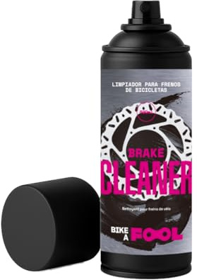 BIKE A FOOL Brake Cleaner 400 ml – Limpiador de Frenos para Bicicleta en Spray | Desengrasante Potente de Secado Rápido para Sistemas de Frenado