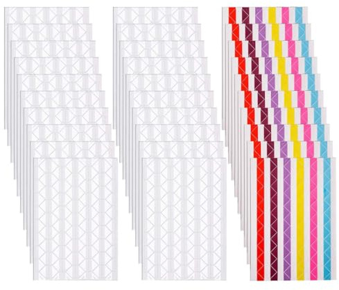 30 Blatt Fotoecken, Fotoecken Selbstklebend, Fotoecken zum Kleben Klebeecken, Foto Ecken Aufkleber, für Bilder, Alben, Scrapbook, DIY, Basteln, Bilder, Randaufkleber