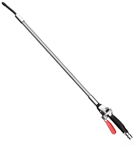 300/600/800 mm pneumatische Luftblaspistole mit Legierungskonstruktion, flexibles 360-Grad-Biegungsrohr für Auto- und Werkstattreinigung, weicher Gummigriff und Schnellverschluss-Mechanismus (800 mm)