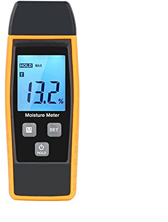 Misuratore di umidità, Misuratore di umidità del legno digitale LCD 0-80% Rilevatore di umidità di umidità del mortaio del cemento portatile