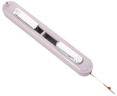 Uonlytech Infila Ago ad Anello e Scucitore in Acciaio Inox Multifunzionale per Cucito a Mano, Accessori per Anziani, Infilatura Rapida, Strumento per Rimozione Punti, per Lavori di Ricamo