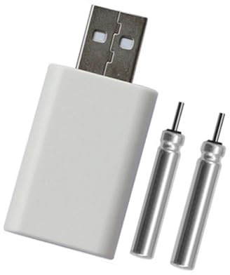 UncleS Caricabatterie CR322 con doppio slot alimentato USB per attrezzatura da pesca inclusi 2 caricabatterie ricaricabili per accessori da pesca