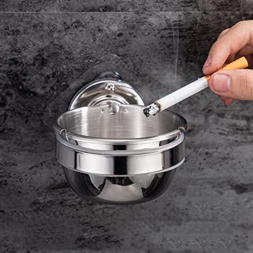 Posacenere Da Muro Esterno, Posacenere in Acciaio Inox Da Esterno Da Parete a Muro Per Abbellimento Per Pub Bar Pizzeria Ristorante Portasigarette