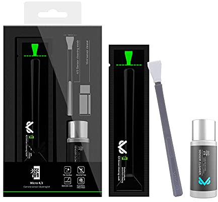 VSGO V-S01E Professional Camera Cleaning Kit Micro Four Thirds 4/3 Sensor Cleaning Swabs 6pcs 12mm and 10ml Cleaner Compatible for DSLR Cameras